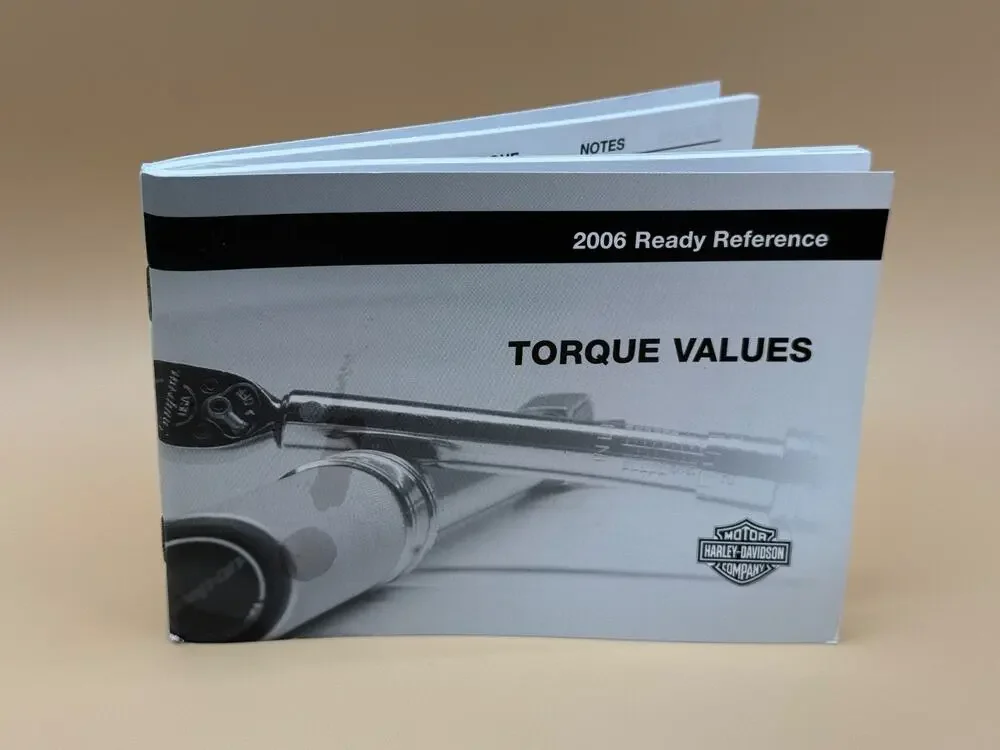 2006 Harley-Davidson Torque Values Ready Reference Manual P/N 99959-06 OEM